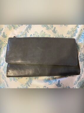 Gray Leather Wallet
